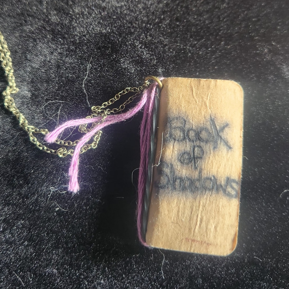 Book Of Shadows Grimoire Necklacr